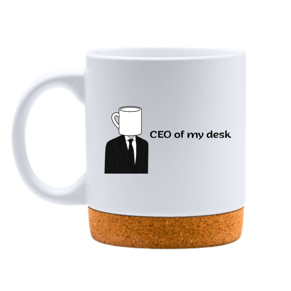 CEO of my desk — Керамична Чаша с Корк 320мл